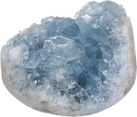 Mookaitedecor Natural Celestite Healing Crystal Cluster Specimen Rock