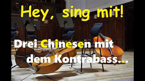 Chinesen Mit Dem Kontrabass Kinder U Volkslieder