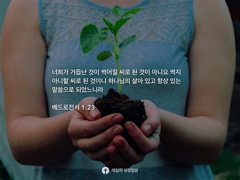 베드로전서 1 23 Daily Bible Inspirations