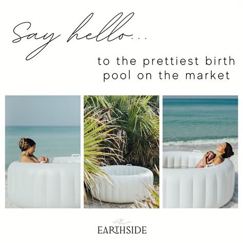 Earthside Birth Pool In Marshmallow Aesthetic Birthing