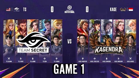 Team Secret Vs Kagendra Game 1 Honor Of Kings Invitational Season 2