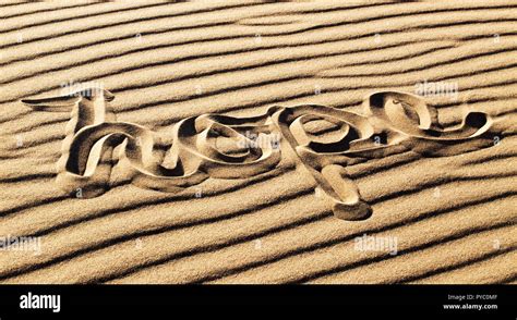 Hope Written In The Rippled Sand At Great Sand Dunes National Park And