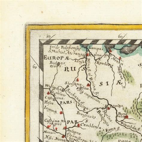 Old Map of Tartary 1638 Rare Map Ancient Fine - Etsy