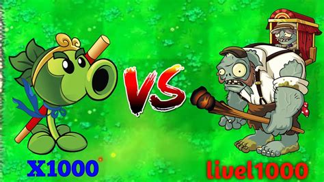 Plants Vs Zombies Hack 2 Gatling Pea Vs Tall Nut Vs All Zombie Pvz 1 Zombijon Youtube