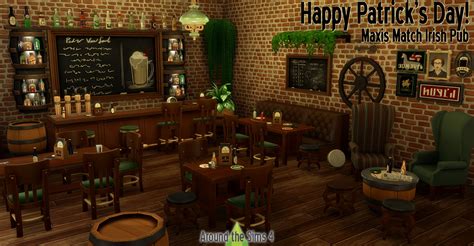 Around The Sims 4 Custom Content Download Irish Pub