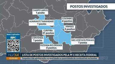 Lista De Postos Investigados Em Curitiba - Meio Dia Paraná - Curitiba | RPC tem acesso à lista de postos ...