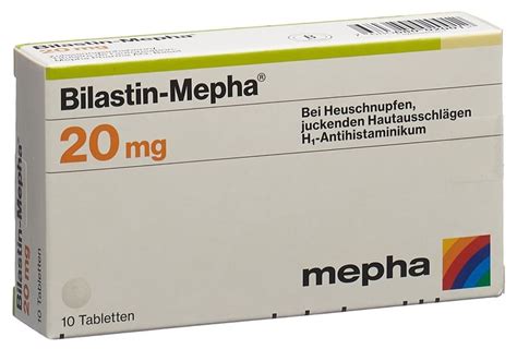 Bilastine Mepha Tabl 20 Mg Blist 10 Stk Online Bestellen