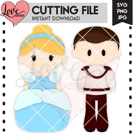 Prince And Princess Svg Cutting File Prince And Princess Digital Clip