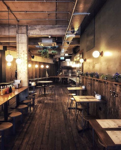 Love This Rustic Wooden Restaurant Design With Fun Lighting Bar