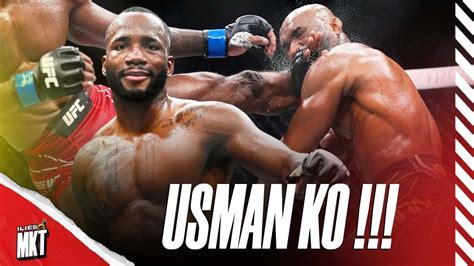 Leon Edwards Teint Kamaru Usman Sur Ko Norme Surprise L Ufc