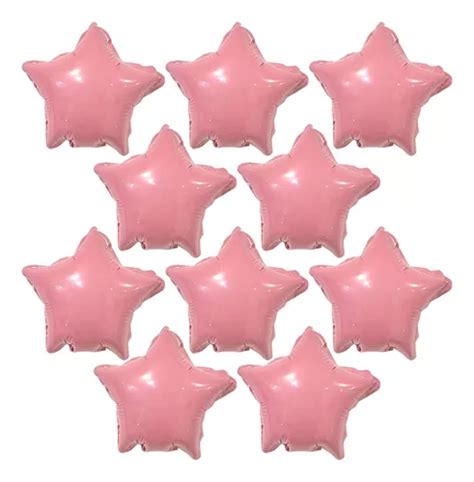 Set Pack Globos Estrella Metalizada 10cm X 10 Un MercadoLibre