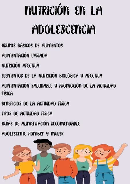 Nutrición En La Adolescencia Udocz Creators Udocz