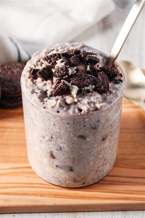 Oreo Overnight Oats High Protein High Fiber Balanced Nutritionist