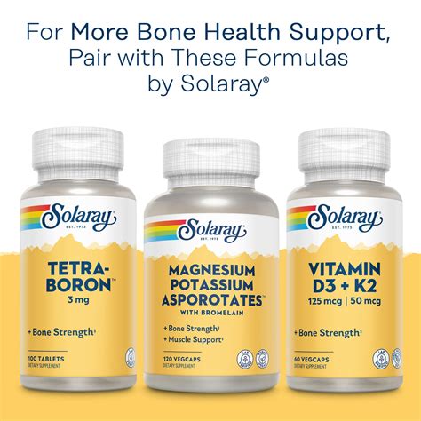 Solaray Calcium Magnesium Citrate 2 1 W Vitamin D 3 Strong Bones