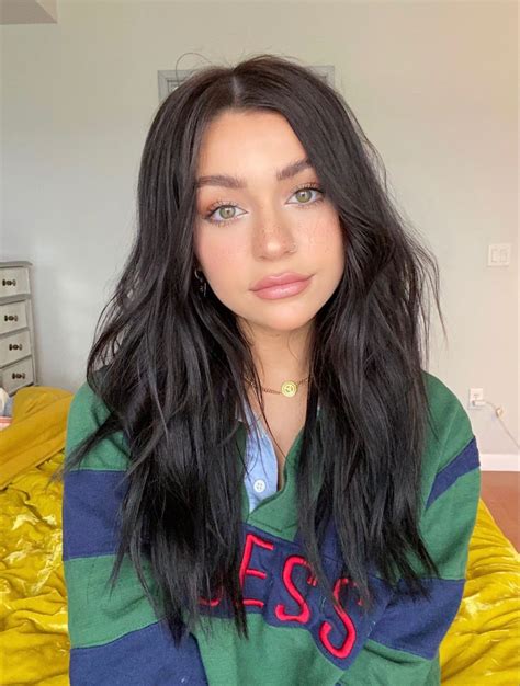 Pin By Kate On M A K E U P Blue Black Hair Andrea Russett Mom Hairstyles