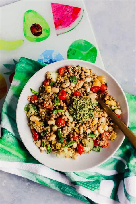 Pesto Couscous Salad Emilie Eats