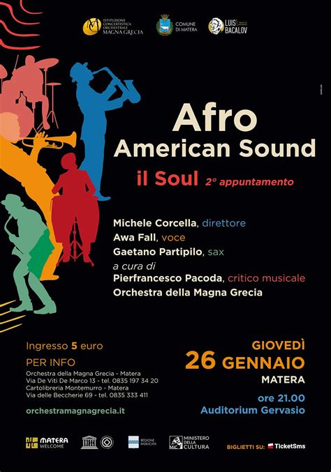 AFRO AMERICAN SOUND Il Soul Auditorium Gervasio Matera Orchestra