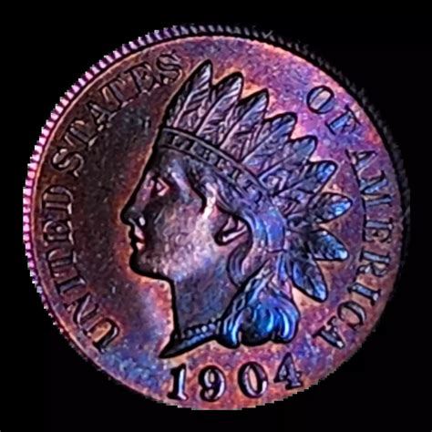 1904 PRETTY PURPLE RB NGC MS 64 Bob Paul Rare Coins