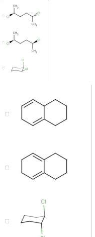 Determine the optically active compounds Choose the compounds from the ...