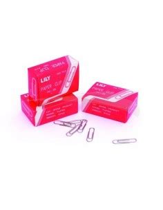 100 TROMBONES PLASTIFIÉES JKC 33 mm lot de 10 boîtes