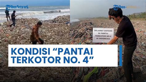 Kondisi Pantai Loji Yang Viral Disebut Pantai Terkotor Nomor Di