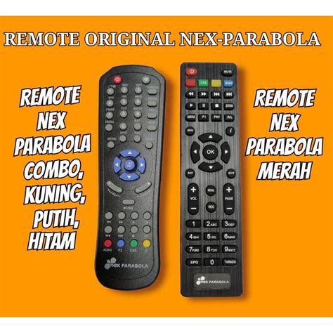 Remote Control Nex Parabola Merah Nex Parabola Combo Kuning Hitam Putih