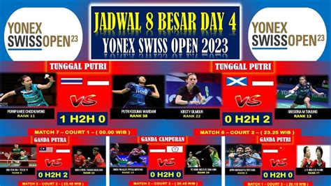 Babak Besar Swiss Open Jadwal Swiss Open Hari Ini Day R