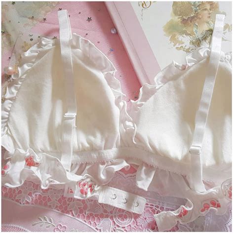 Sweet Strawberry Sugar Print Bra Panty Lingerie Set Lolita Etsy