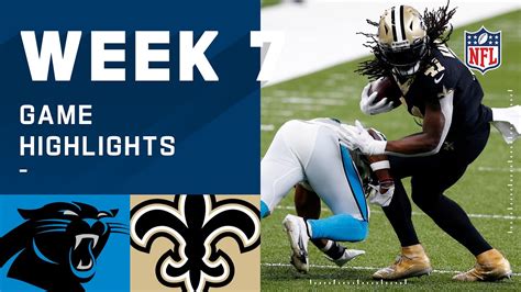 Panthers Vs Saints Week 7 Highlights Nfl 2020 Youtube