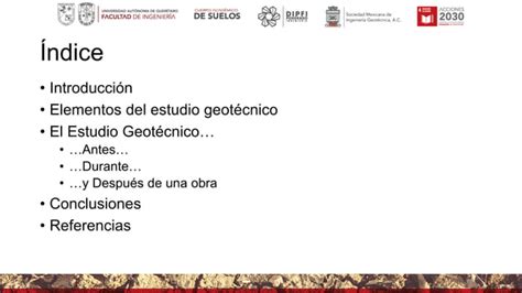 Estudio Geotécnico Etapas y Aplicaciones en la Construcción PPT