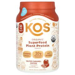 KOS Organic Superfood Plant Protein Powder Salted Caramel Coffee 2 3