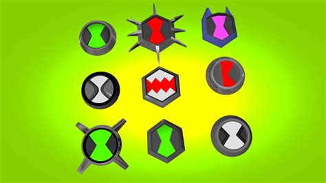 Stl File Ben 10 Omnitrix Stl Pack Of 9 🦸・3d Printable Model To