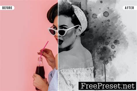 ink splatter photo effect pfhk