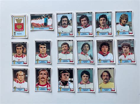 Panini World Cup Argentina 78 Team Polen Set 17 Loose Stickers