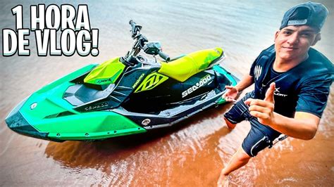 VLOG DE 1 HORA NA CASA DO LAGO Jet Ski Quase AFUNDOU YouTube