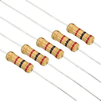 Patikil W Resistors Kit Pack Values Carbon Film Resistors