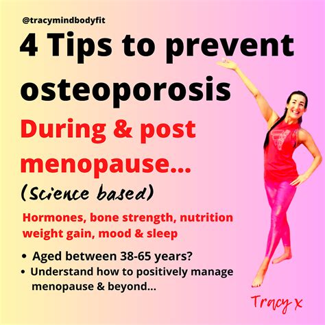 💪 4 Tips To Prevent Osteoporosis During And Post Menopause