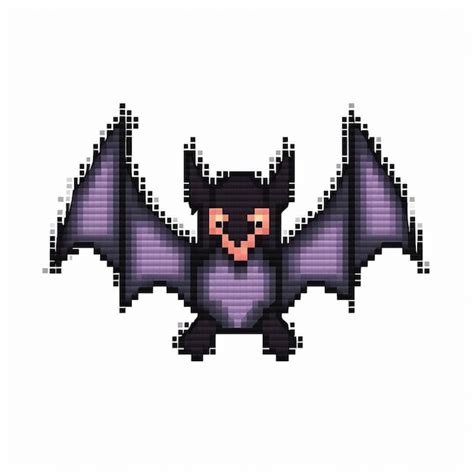 Premium Photo A Close Up Of A Pixel Style Bat With A Smile On Its