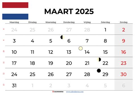 Kalender Maart Nederland Met Weeknummers