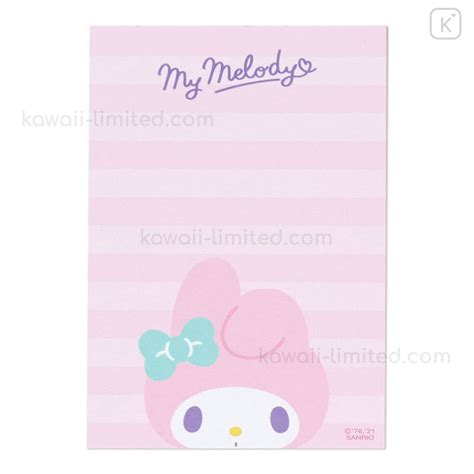 Japan Sanrio Memo Pad with Book Cover - My Melody | Kawaii Limited