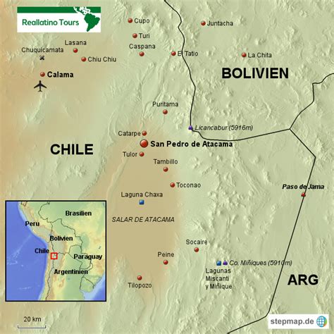 Atacama Chile Map