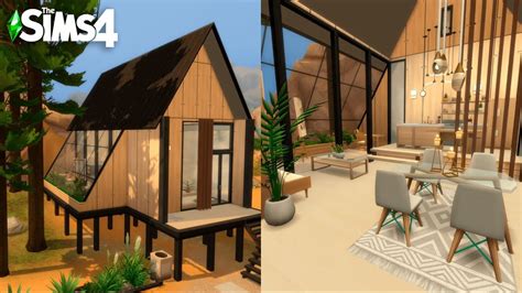 Stop Motion Scandinavian Style Sims 4 Tiny House Tiny Houses