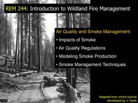 Ppt Introduction To Wildland Fire Management Powerpoint Presentation