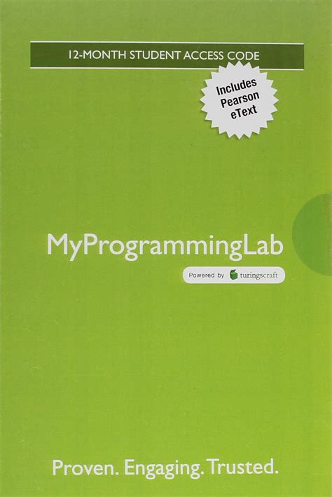 Mylab Programming With Pearson Etext Access Card For Introduction