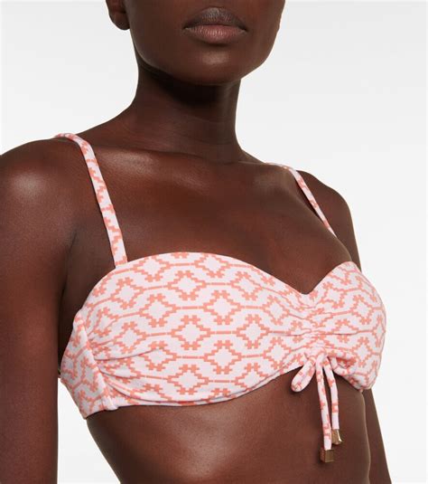 Buy Heidi Klein Antigua Printed Bikini Top Pink At 30 Off Editorialist