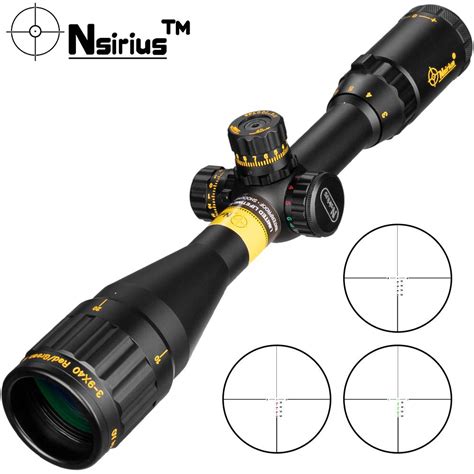 Buy NSIRIUS Gold 3 9X40 AOE Tactical Riflescope Optical Sight Red Green