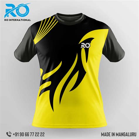 Ro Fs Sublimation Jersey Lemon Yellow Black Ro International