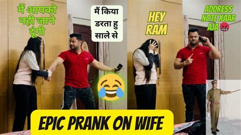 Epic Prank On Wife आज तो डरा दिया बीवी को 🤬 Prank Gone Emotional😥 Gurgaoncouple0827 Youtube