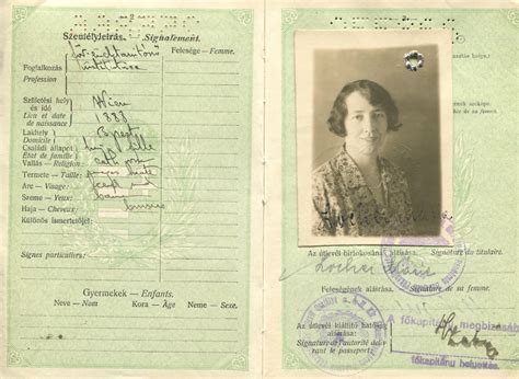 1931 Kingdom of Hungary Passport – The World Passport Museum