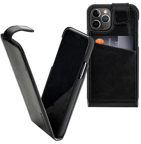 iPhone 12 Pro Max 6 7 Hülle Tasche Flip Style Echt Leder Schutz Cover